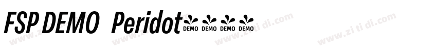 FSP DEMO   Peridot字体转换